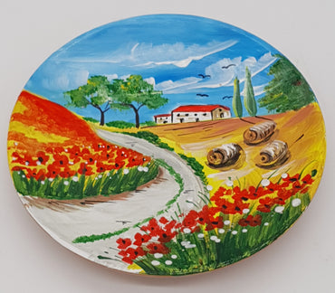 Poppies Field Plate And Wheels cm16