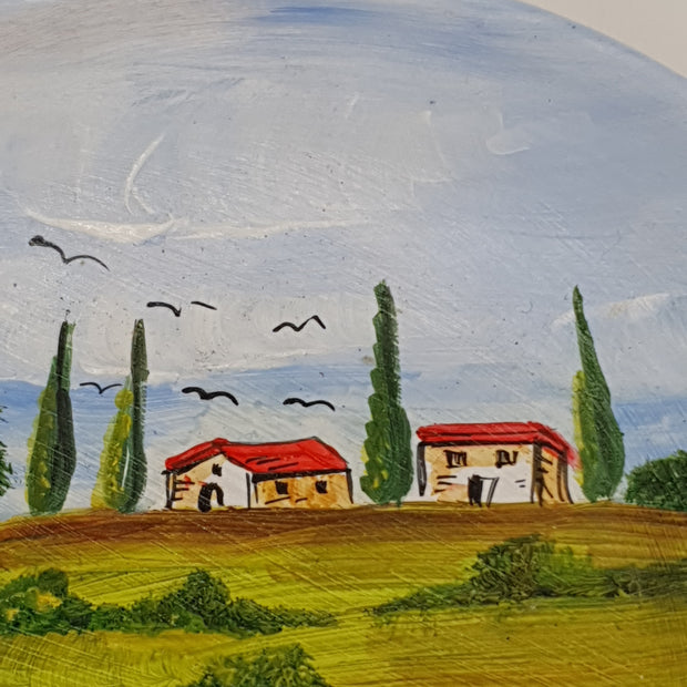 Piatto Campo Papaveri cm18