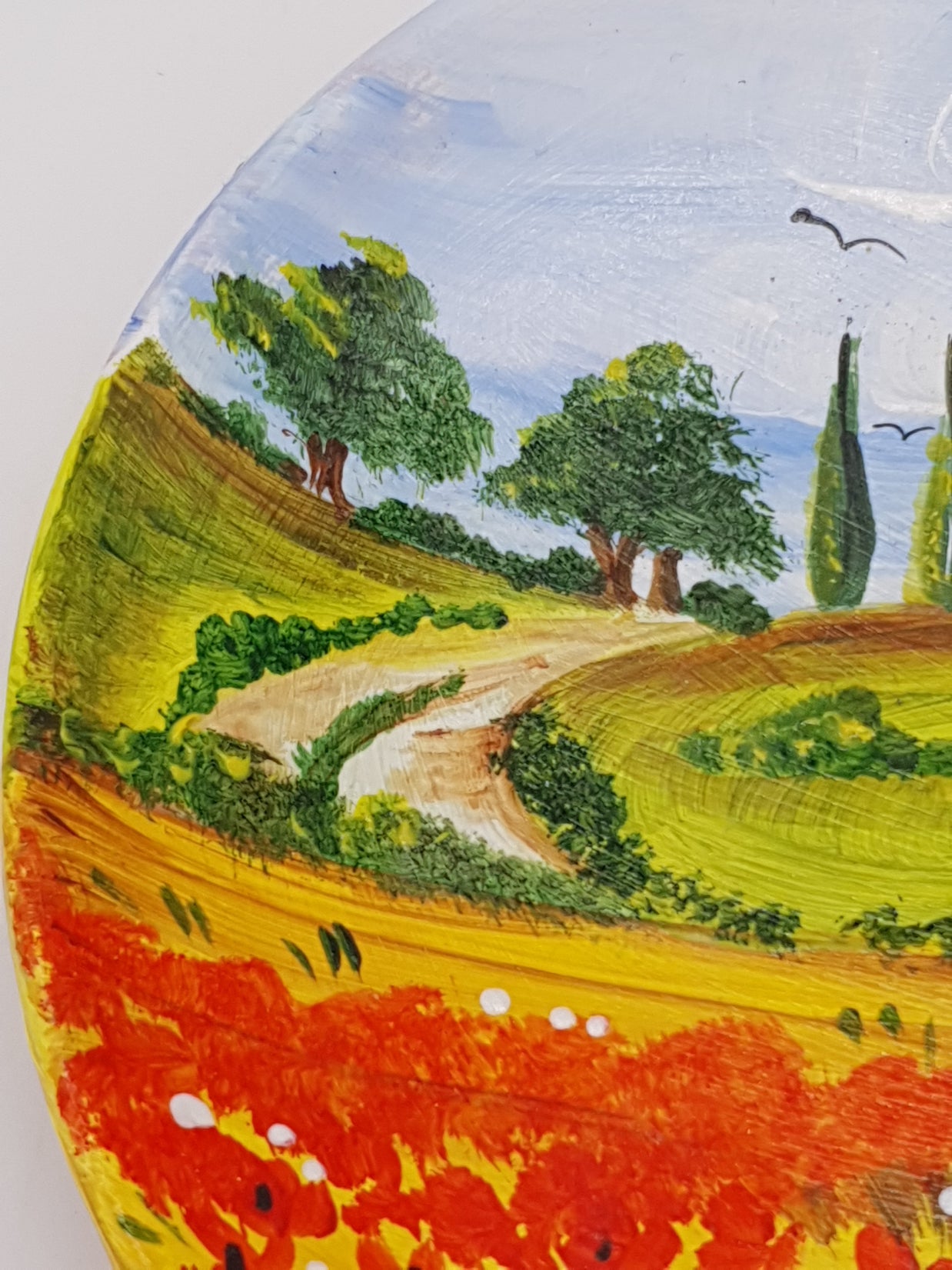 Piatto Campo Papaveri cm18