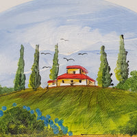 Piatto Campo Fiori Azzurri cm18