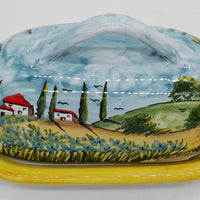 Poppies Tuscany butter dish