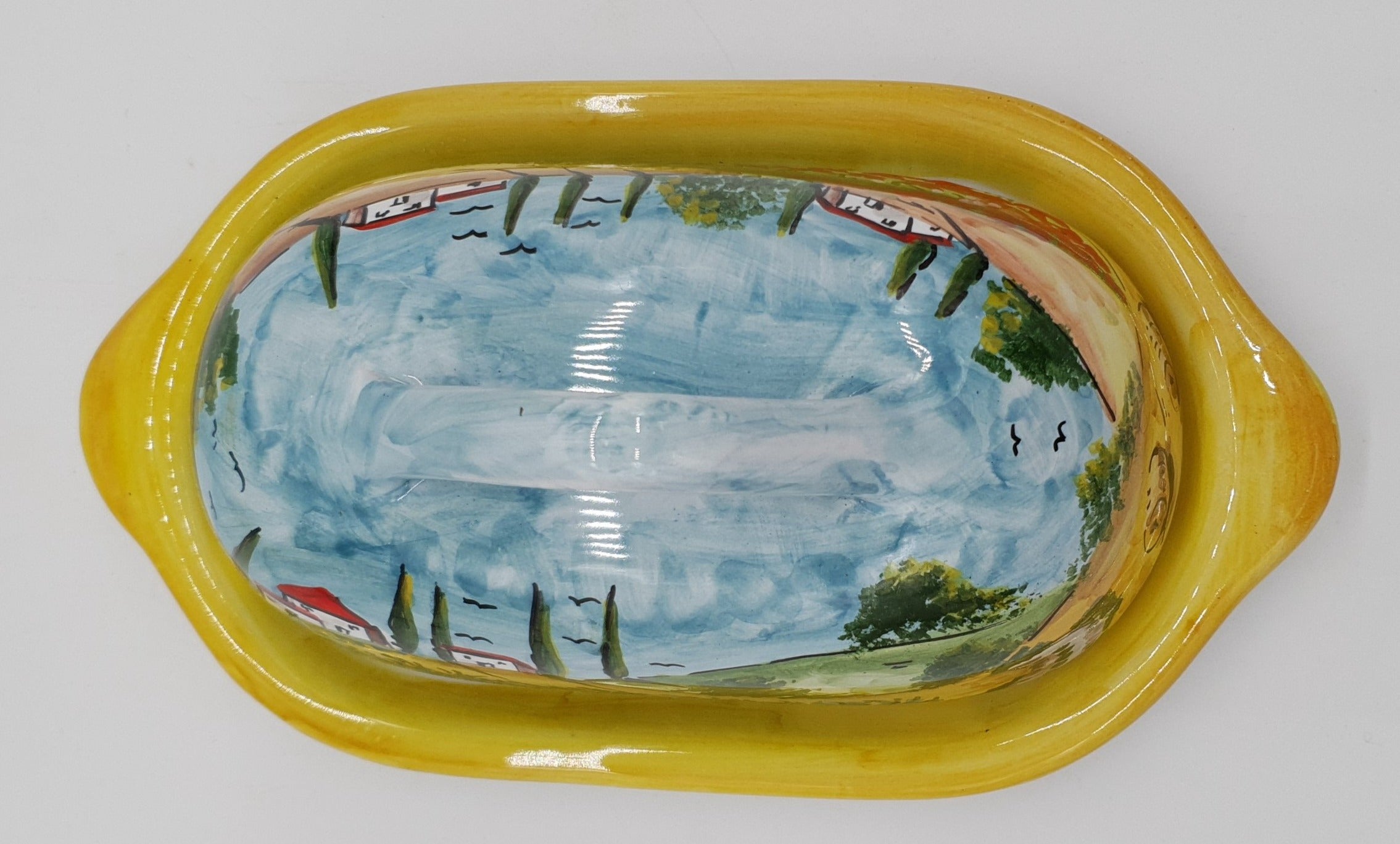 Poppies Tuscany butter dish