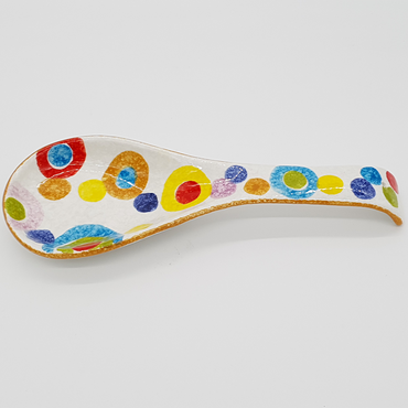 Spoon rest with circles decoration