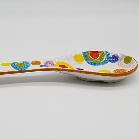 Spoon rest with circles decoration