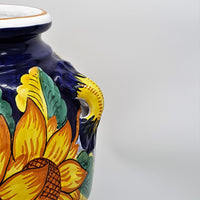 Porta Ombrelli Orcio Decoro Ceramica Girasole Gambino