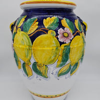 Porta Ombrelli a Forma di Orcio Decoro Limone Gambino