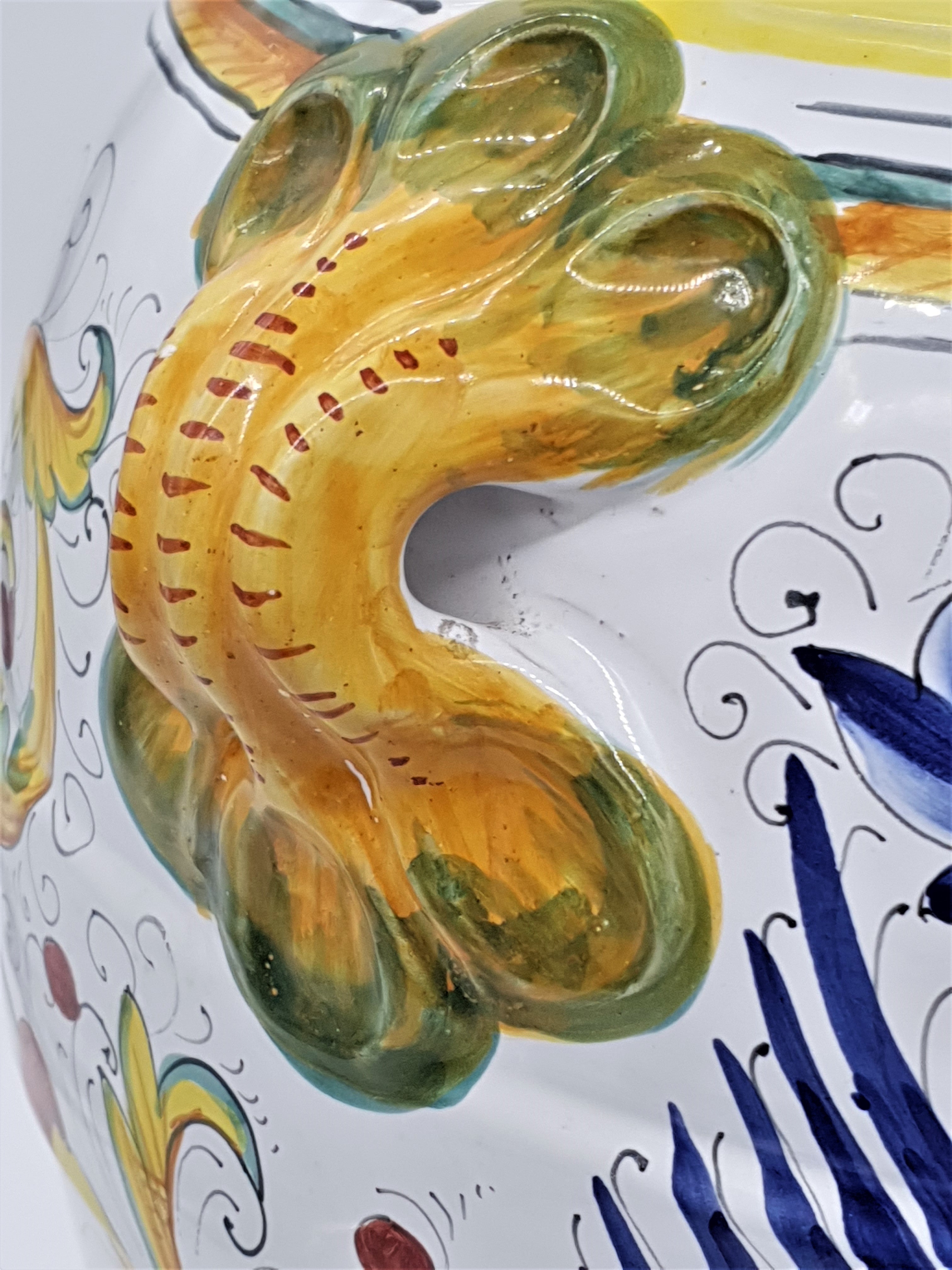 Porta Ombrelli Orcio Decoro Raffaellesco