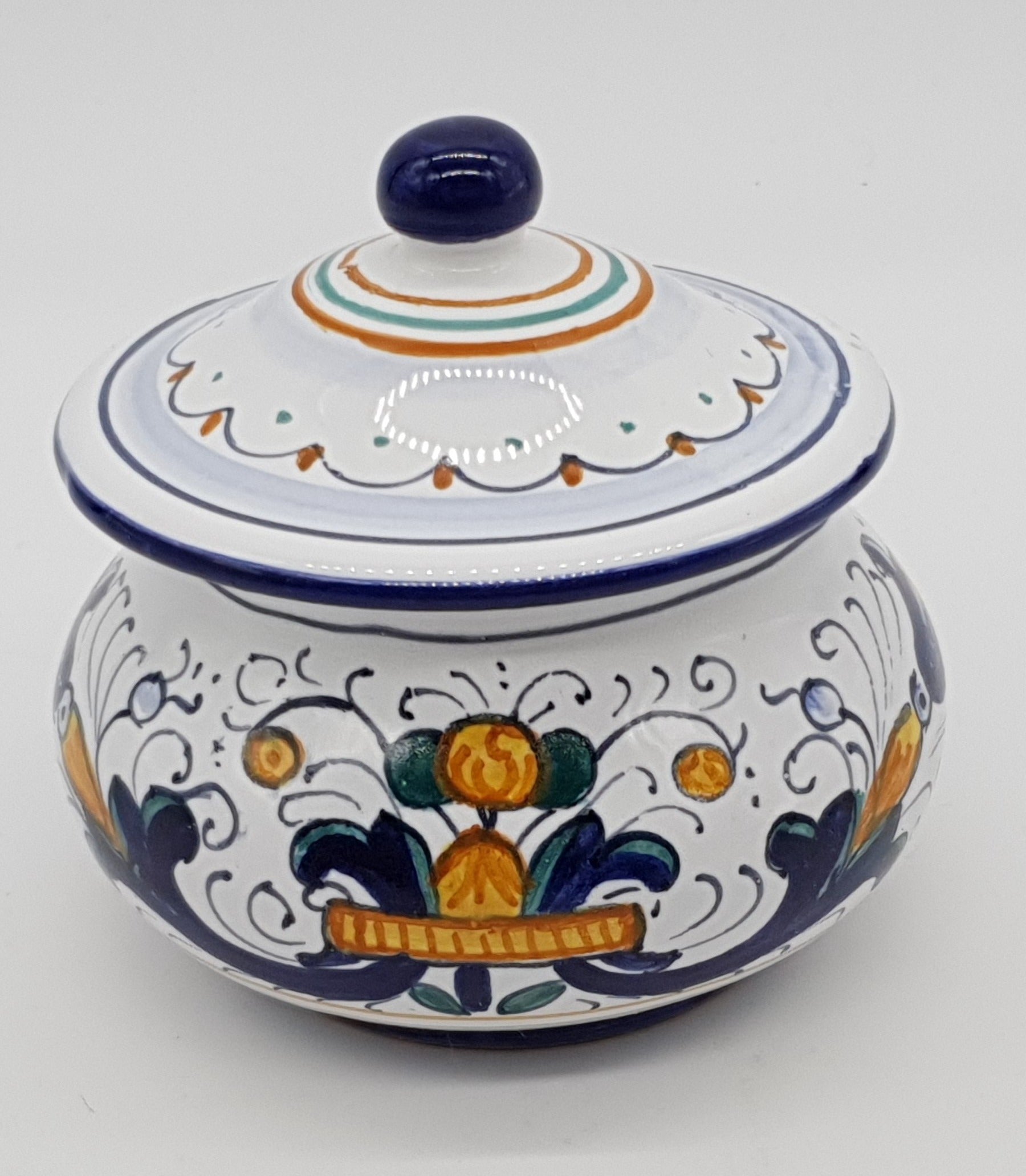 Garlic And Chilli Pepper Jar Deruta Decoration