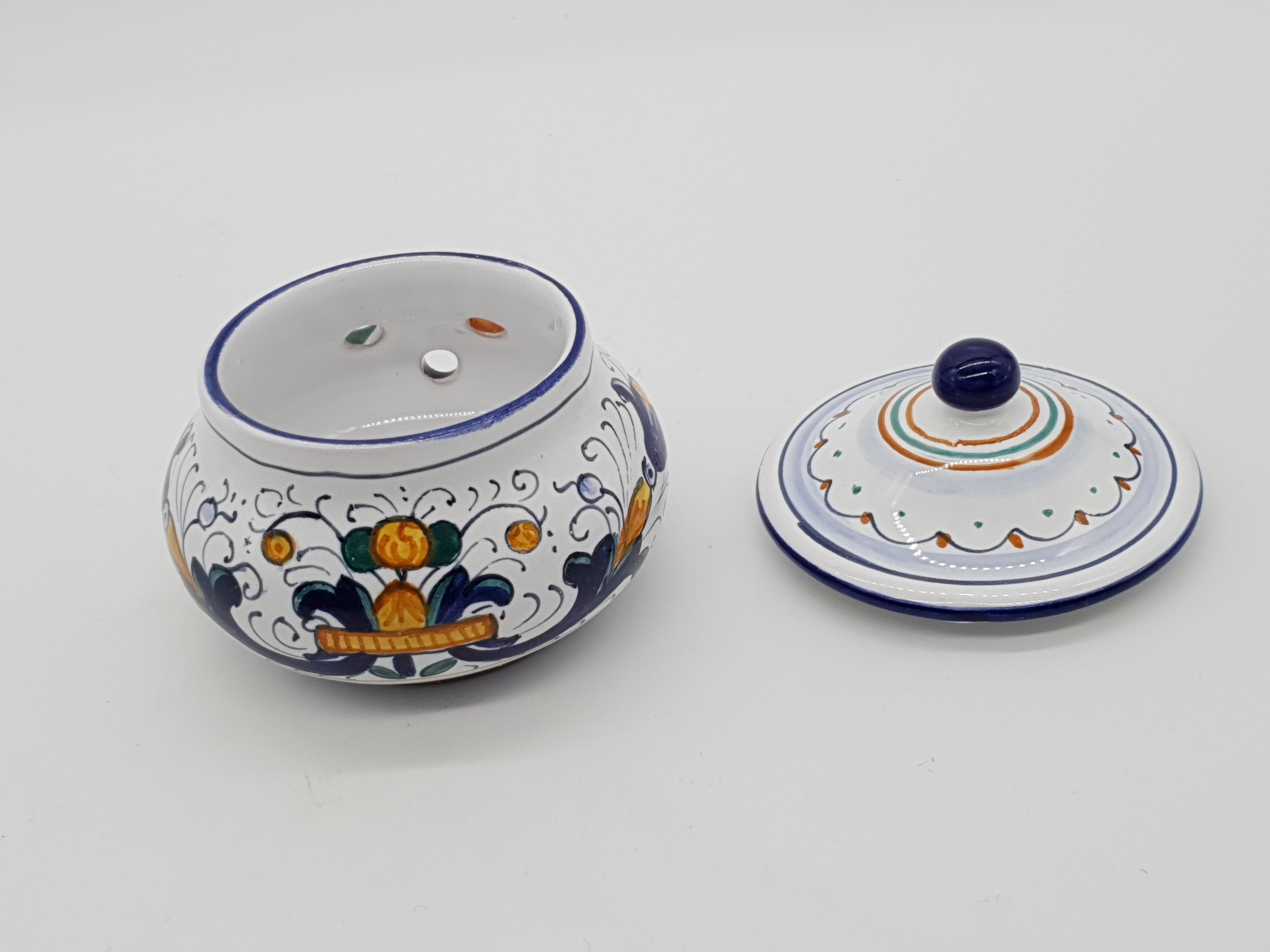 Garlic And Chilli Pepper Jar Deruta Decoration