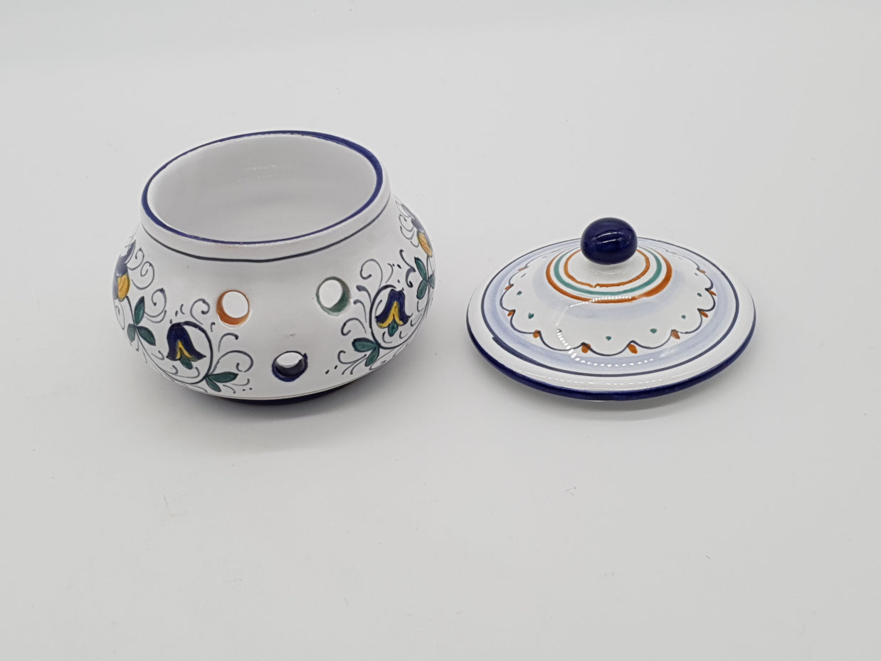 Garlic And Chilli Pepper Jar Deruta Decoration