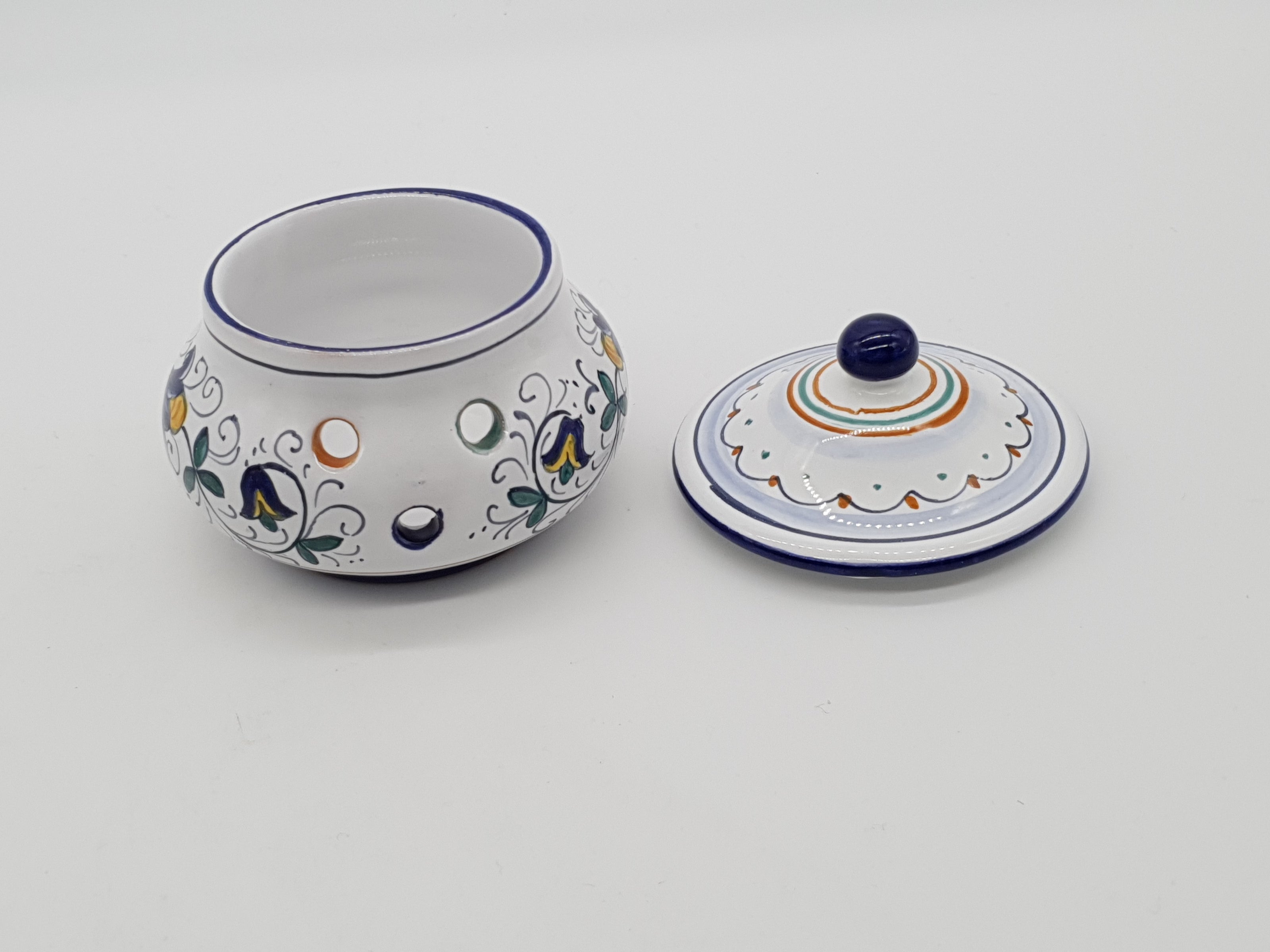 Garlic And Chilli Pepper Jar Deruta Decoration