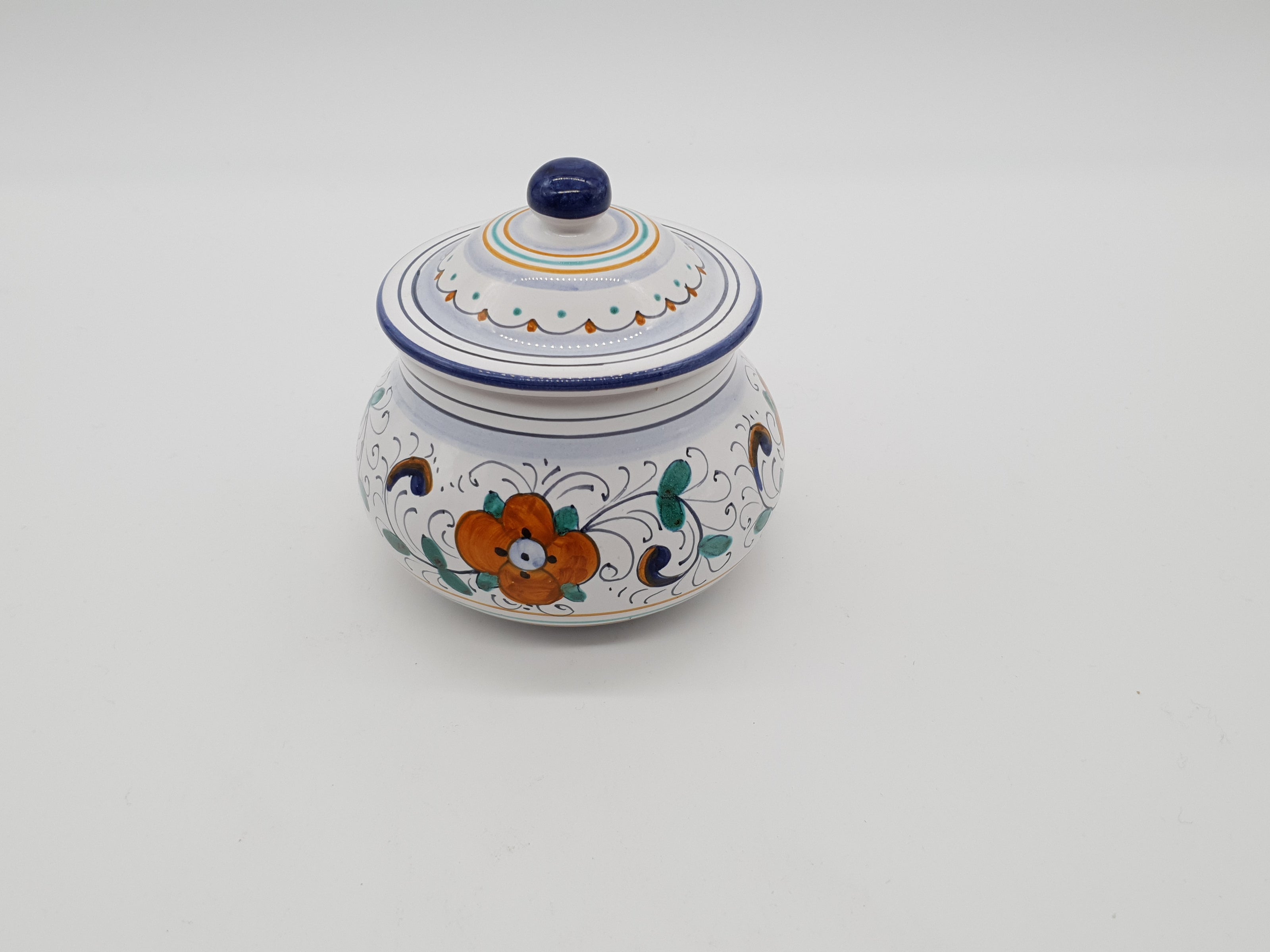 Garlic And Chilli Pepper Jar Deruta Decoration