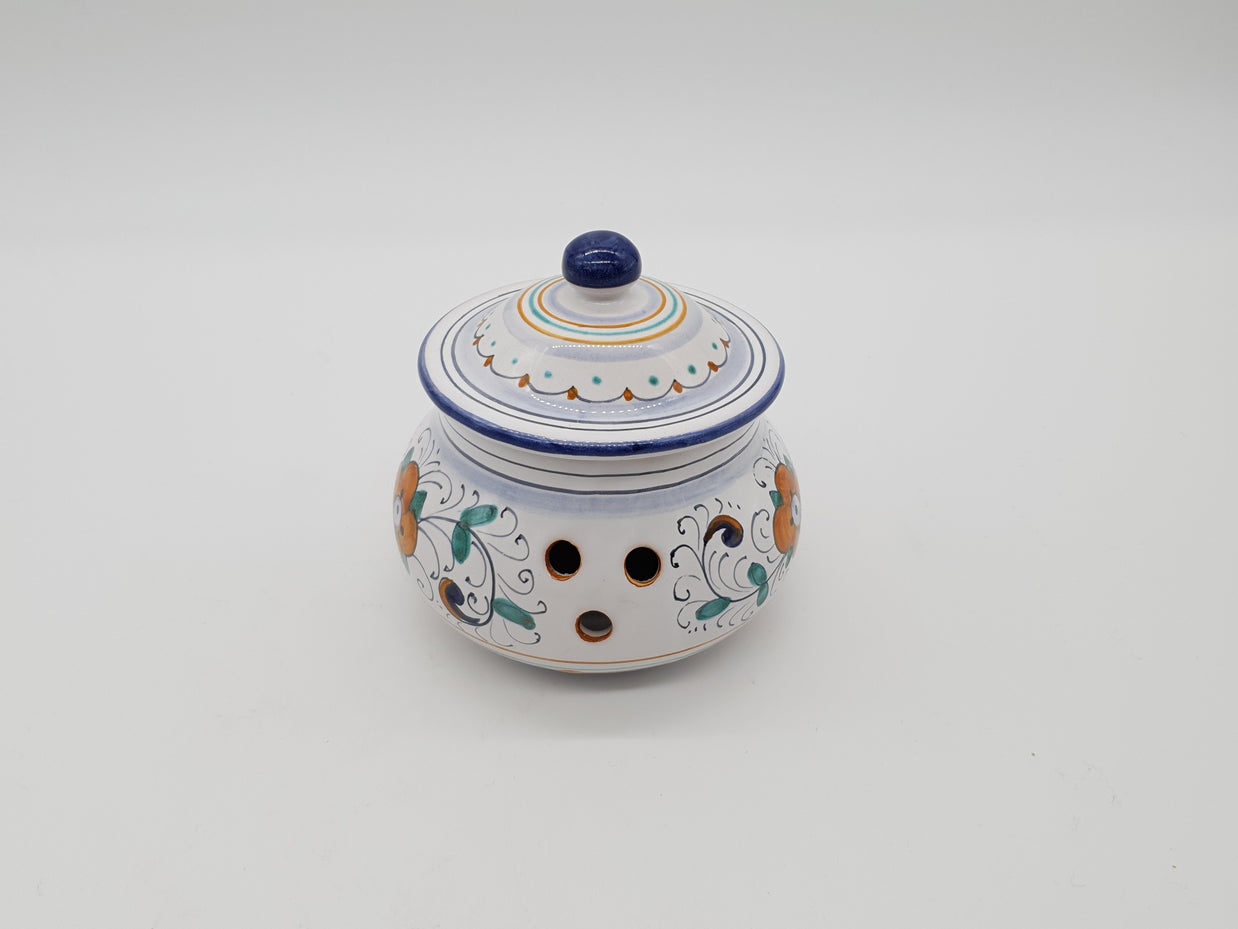 Garlic And Chilli Pepper Jar Deruta Decoration