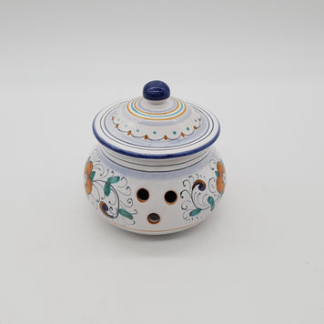 Garlic And Chilli Pepper Jar Deruta Decoration