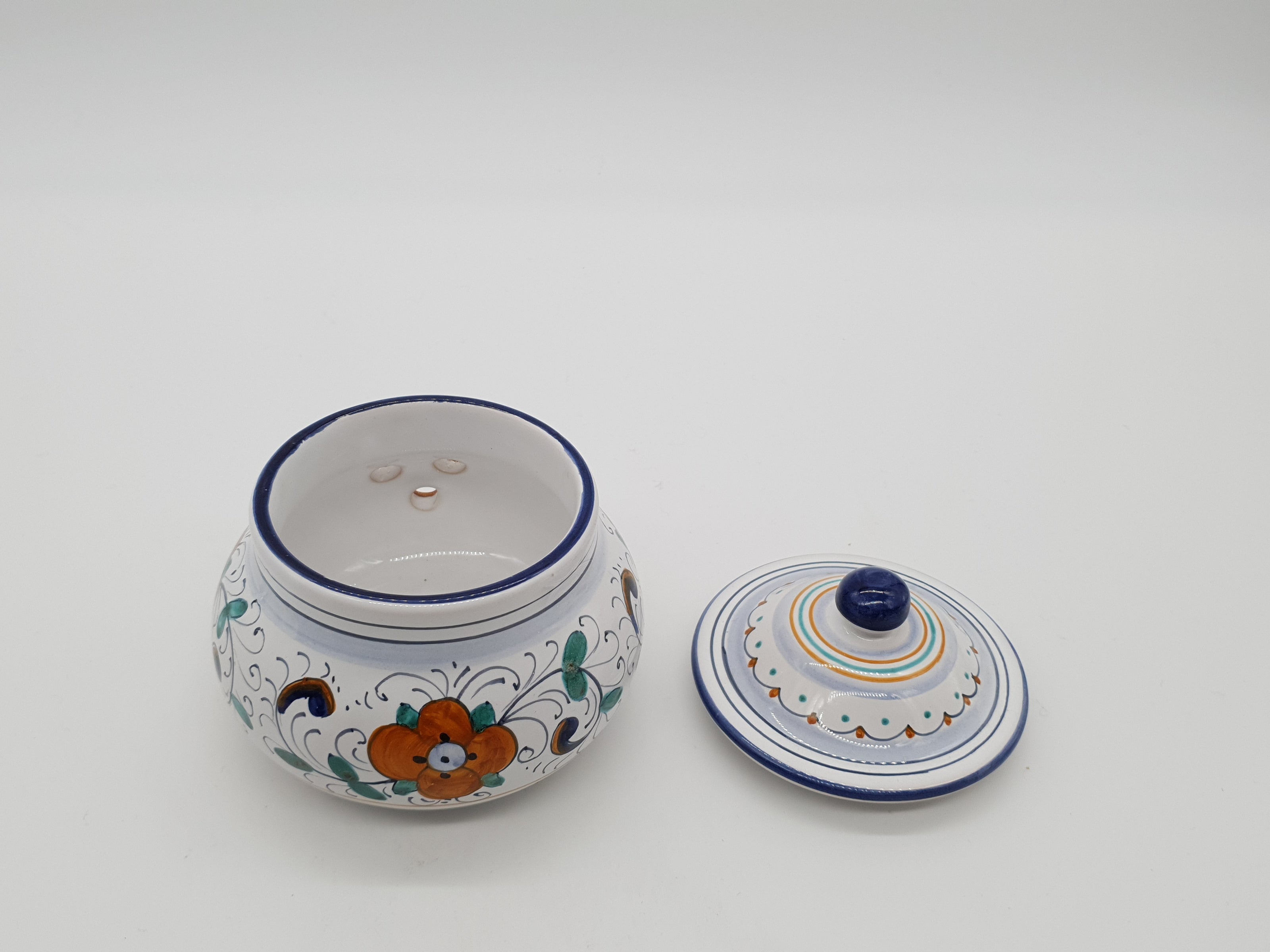 Garlic And Chilli Pepper Jar Deruta Decoration