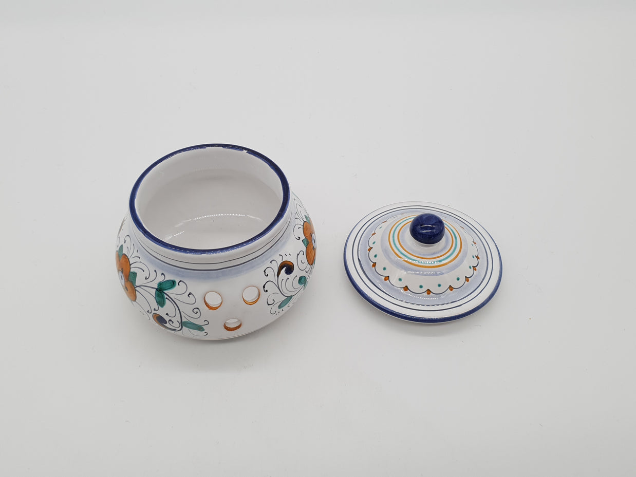 Garlic And Chilli Pepper Jar Deruta Decoration