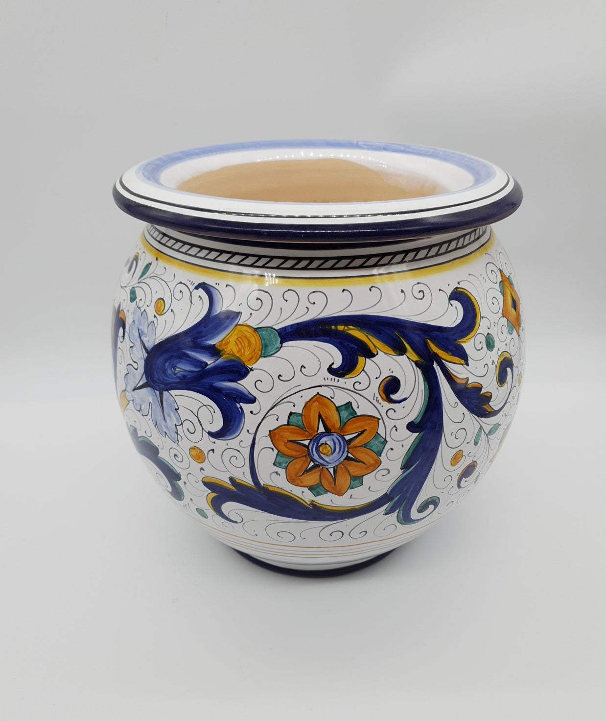 Porta Vaso Decoro Deruta