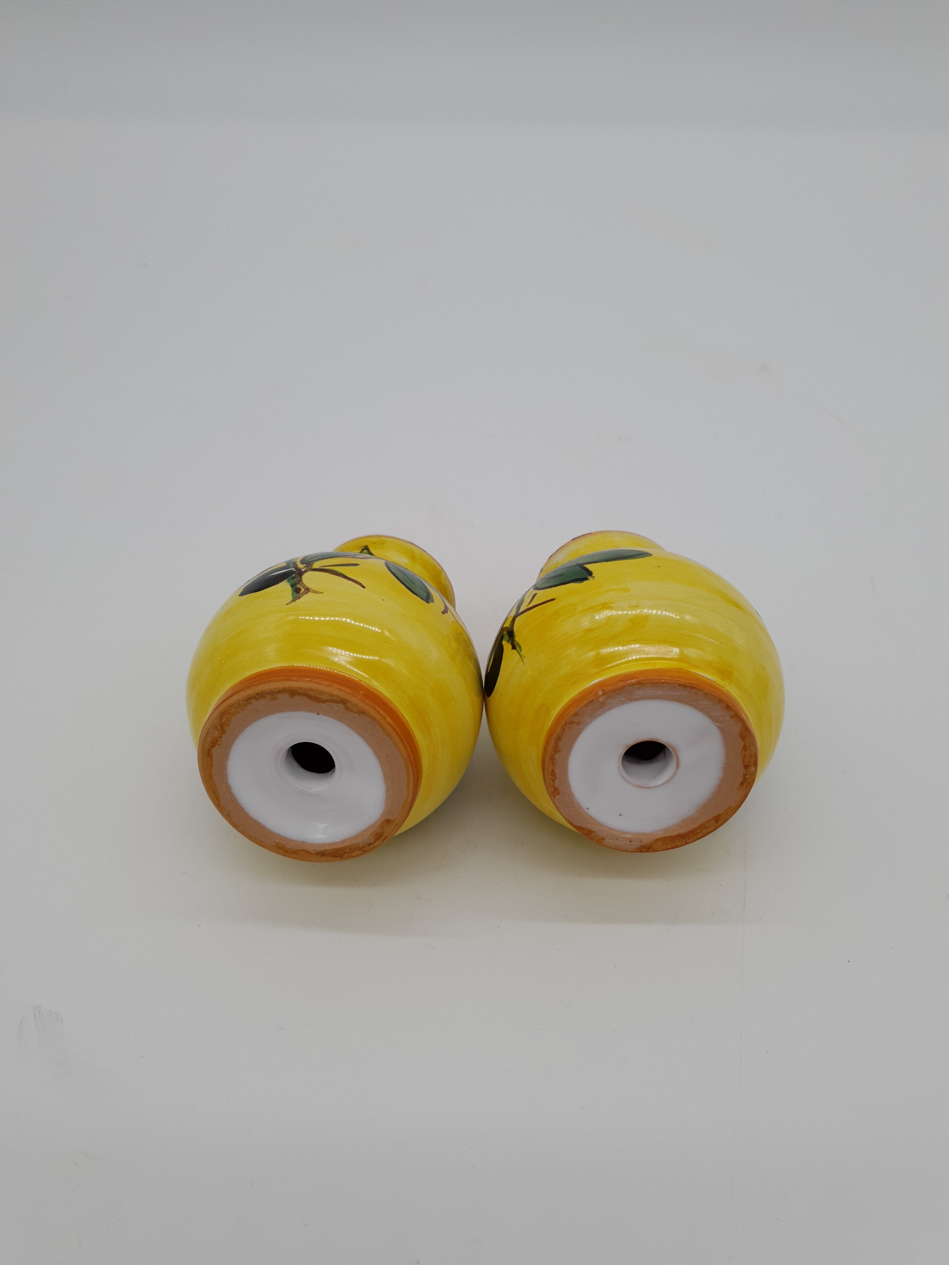 Set Sale e Pepe Decoro Olive Fondo Giallo