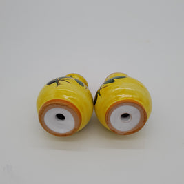 Set Sale e Pepe Decoro Olive Fondo Giallo