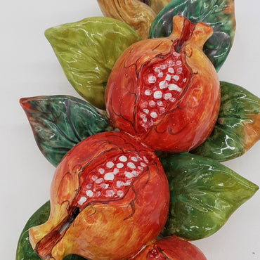 Pomegranate Branch in Ceramic