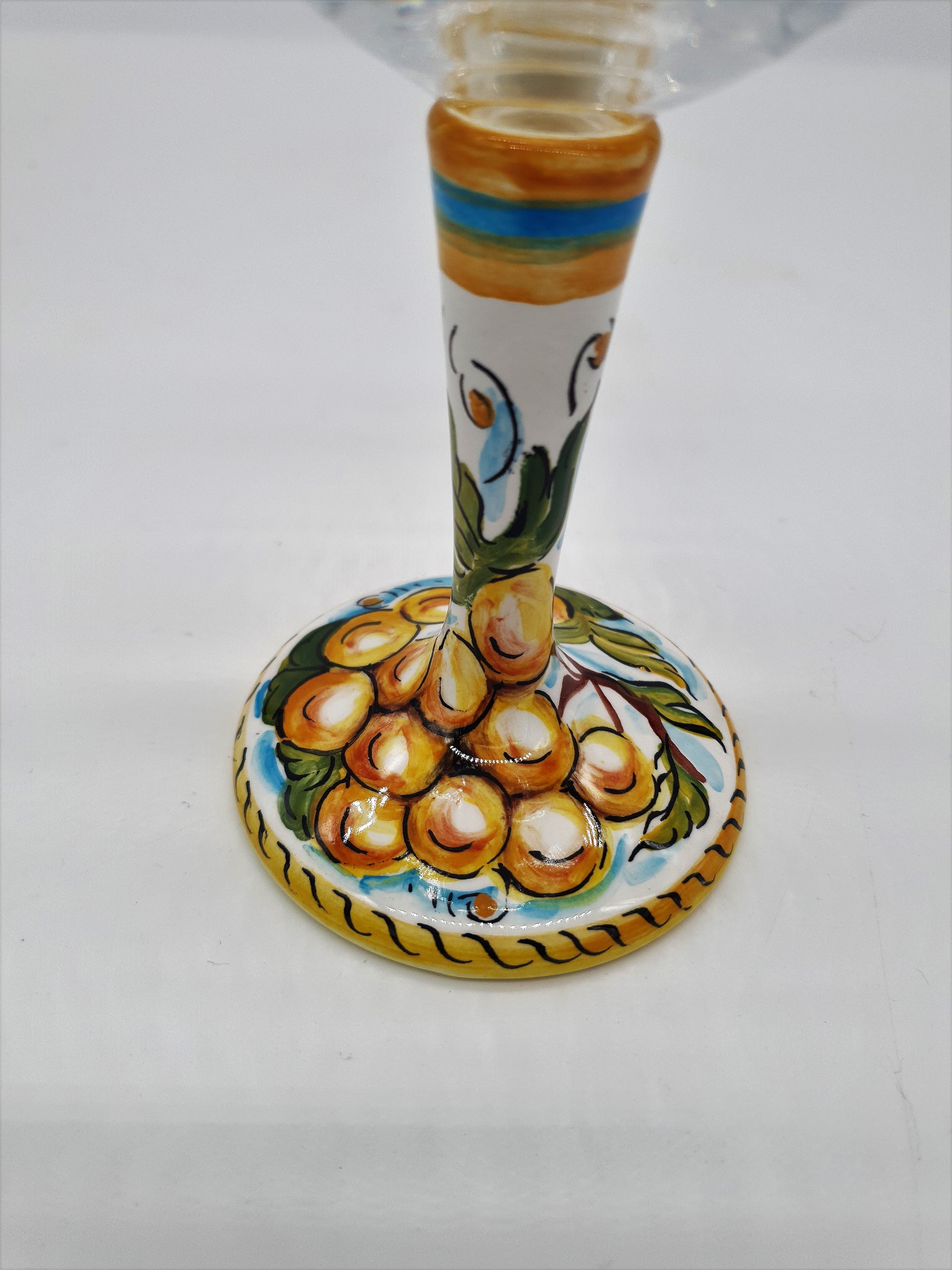 Glass for Wine Ceramic and White Grape Glass