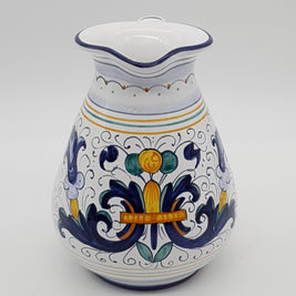 Vase With Low Belly Handle Deruta Decoration