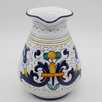 Vaso Con Manico Pancia Bassa Decoro Deruta