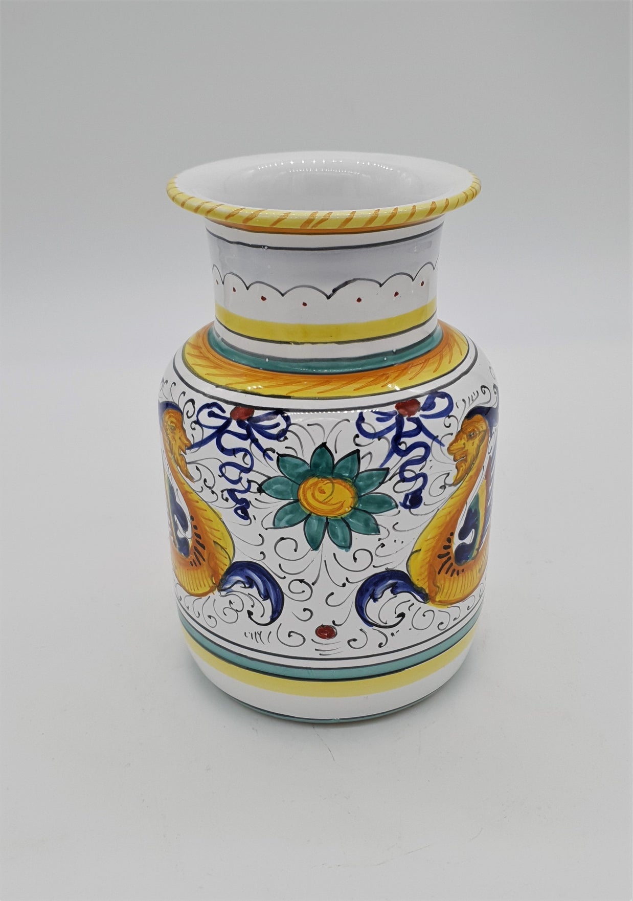 Vaso Pancia Dritta Decoro Raffaellesco
