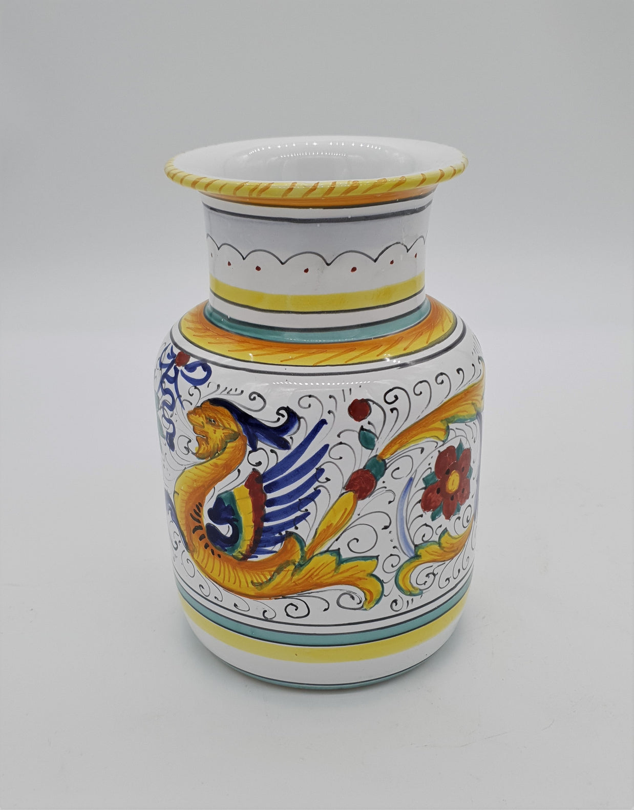 Vaso Pancia Dritta Decoro Raffaellesco