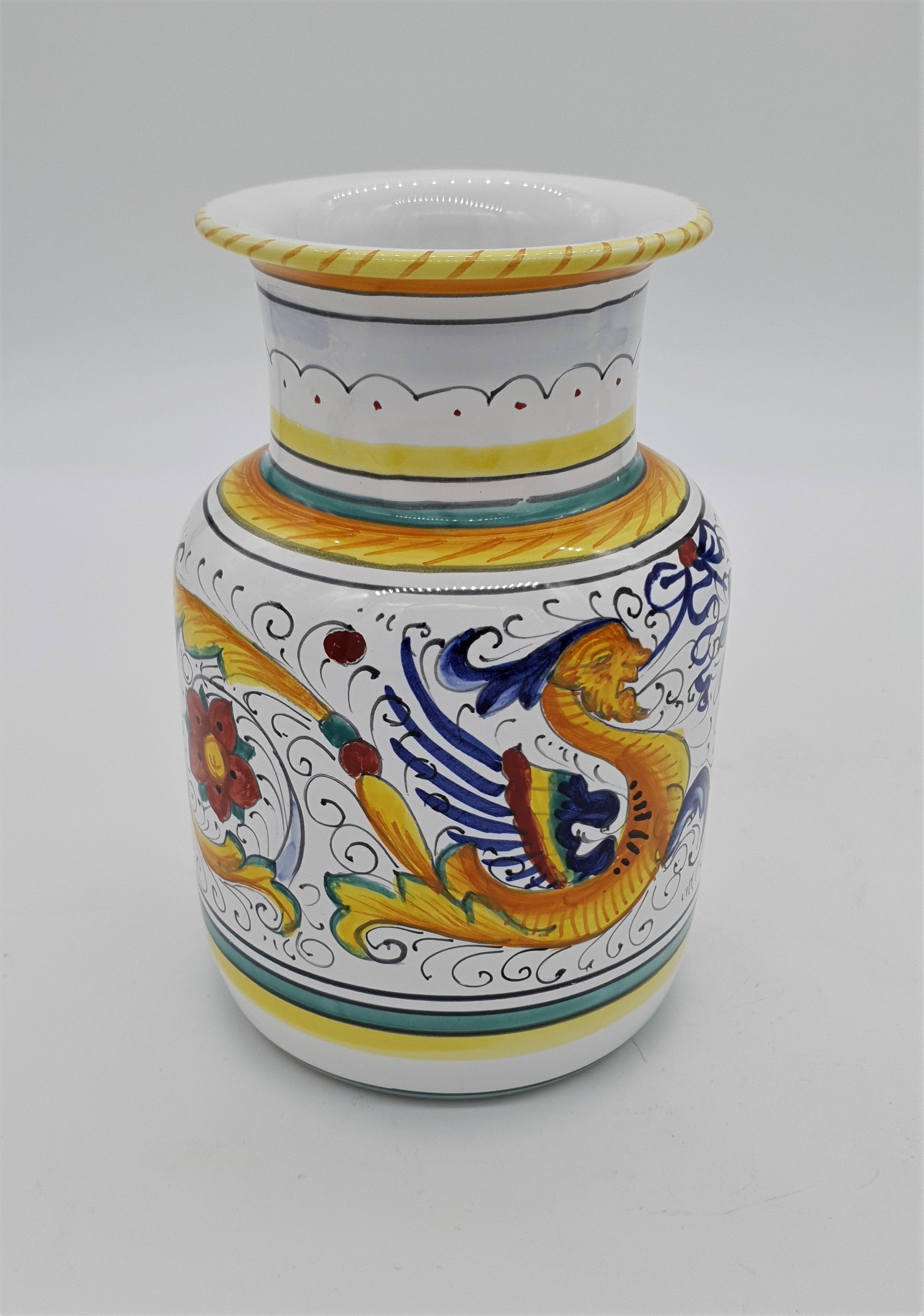 Vaso Pancia Dritta Decoro Raffaellesco