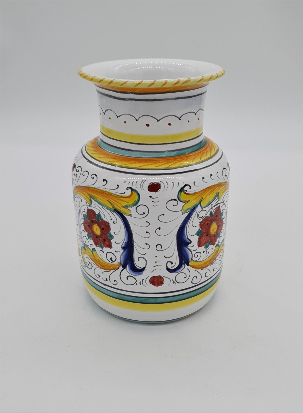 Vaso Pancia Dritta Decoro Raffaellesco