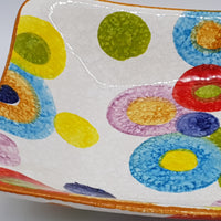 Vassoio Rettangolare Fondo Decoro Cerchi