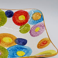 Vassoio Rettangolare Fondo Decoro Cerchi